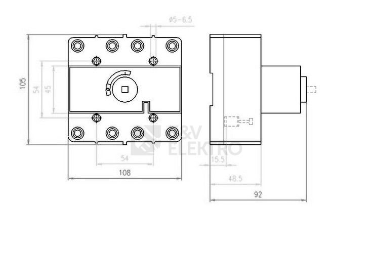 Obrázek produktu EATON ODPINAC DUMECO 125A 4-POL DMM-125/4-SK 1