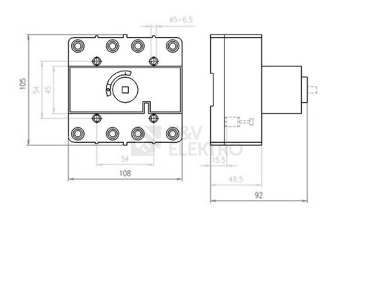 Obrázek produktu EATON ODPINAC DUMECO 125A 4-POL DMM-125/4-SK 1