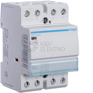 Obrázek produktu INST. STYKAC ESC443 40A 3S/1R 230V/50Hz 0