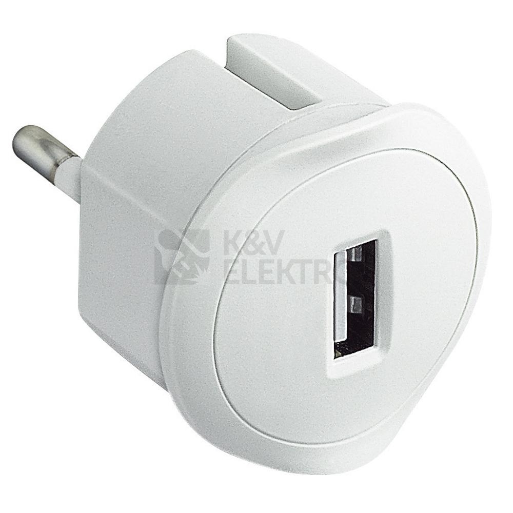 Obrázek produktu Legrand nabíječka USB adaptér 1,5A 50680 230/5V bílá 0