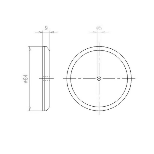 ZPETNA ODRAZOVA PLOCHA D=84 6200A-6501