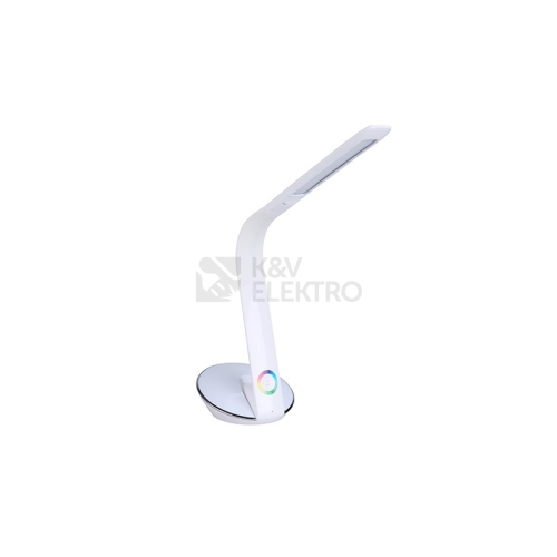  Stolní lampička LED Panlux ODETTE bílá s RGB podsvícením PN15300009