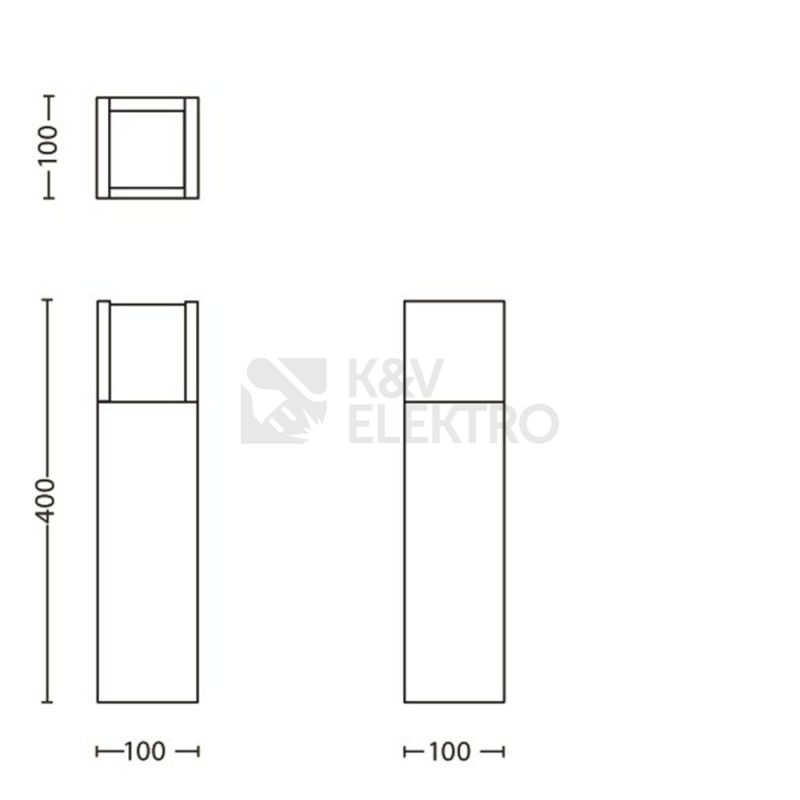 Obrázek produktu Venkovní LED sloupek Philips Arbour 16462/93/16 6W 600lm 2700K teplá bílá 5