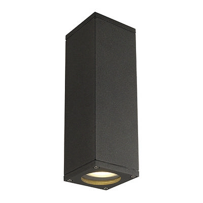 Venkovní nástěnné svítidlo SLV THEO IP44 GU10 2x35W antracit 229535 bez žárovek