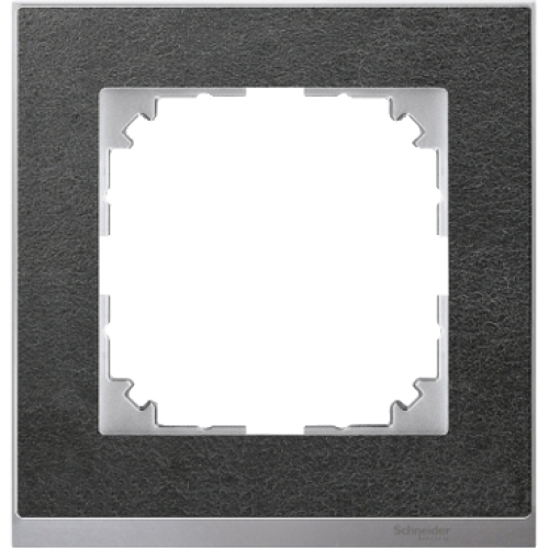 Schneider Electric Merten M-Pure Decor rámeček Slate/Aluminium MTN4010-3669