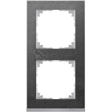 Obrázek produktu Schneider Electric Merten M-Pure Decor dvojrámeček Slate/Aluminium MTN4020-3669 0