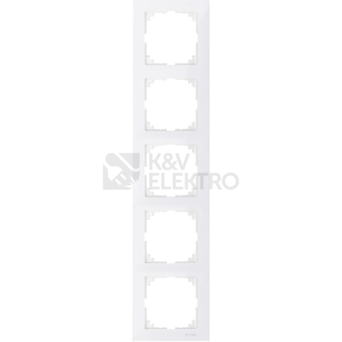 Schneider Electric Merten M-Pure pětirámeček Polar MTN4050-3619