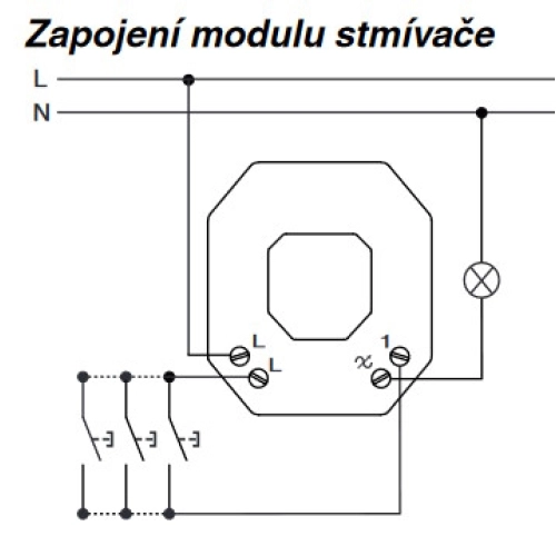Stmívač univerzální pod tlačítko Schneider Electric CCT99100 (obrázek 3)