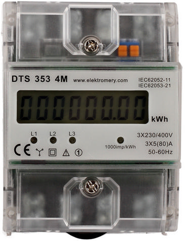 Elektroměr DTS 353 4M 5-80A 3-fázový jednosazbový