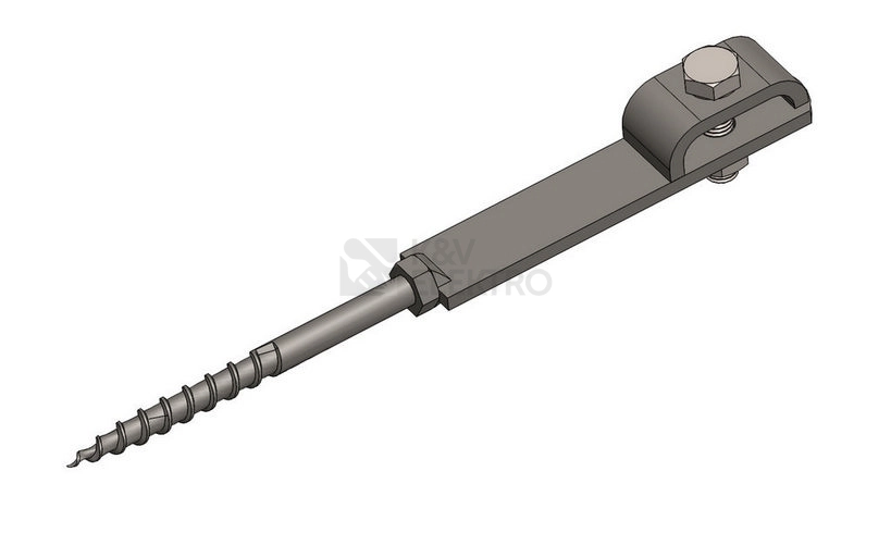 Obrázek produktu Podpěra vedení pro vlnitý eternit nebo do zdi vrut 8x300 D T TECHNIC PV17-300 FeZn 101263 0