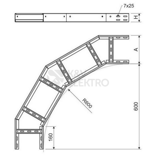 Obrázek produktu OBLOUK HORIZONTALNI KLOBH 60X400 F 2