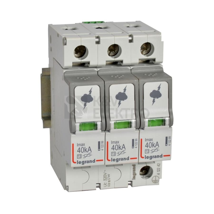 Obrázek produktu Svodič přepětí Legrand 3P 40kA C 412242 0
