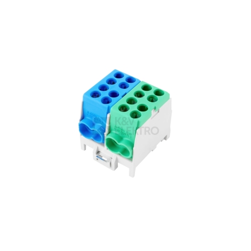 Svorkovnice rozbočovací HLAK 25 2/4 S GN/BL N+PE 1000298