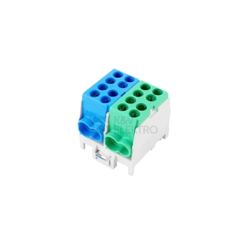 Svorkovnice rozbočovací HLAK 25 2/4 S GN/BL N+PE 1000298