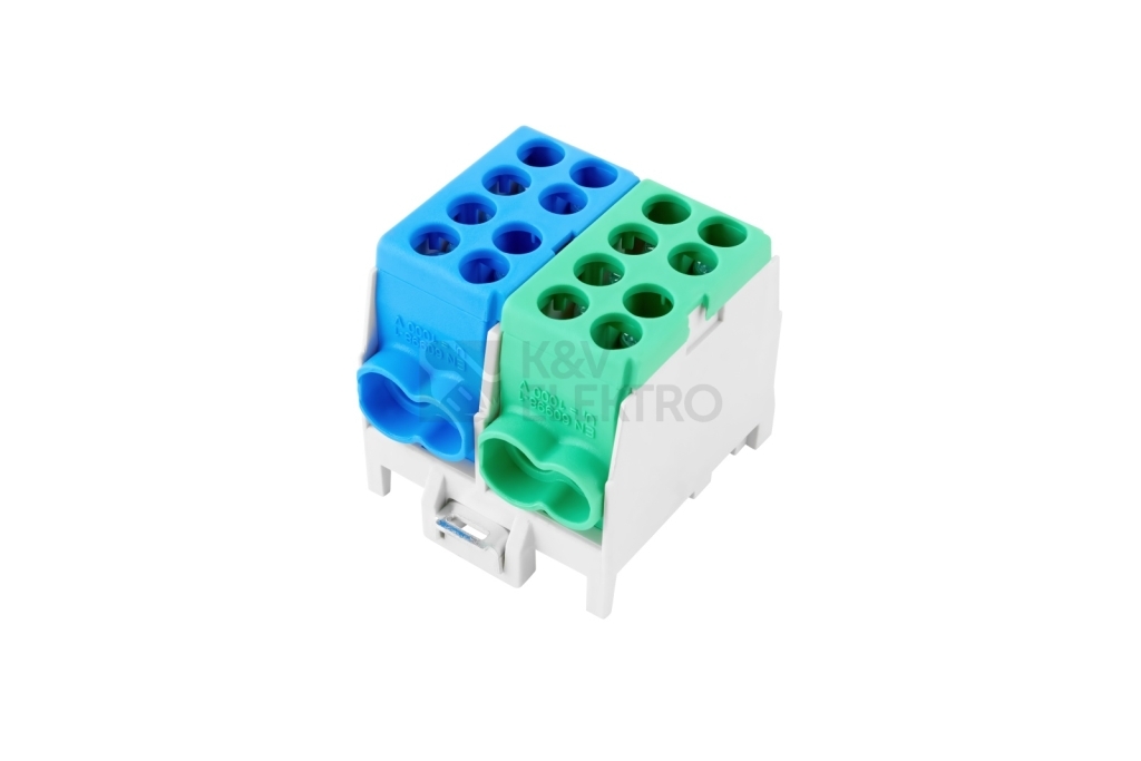 Obrázek produktu Svorkovnice rozbočovací HLAK 25 2/4 S GN/BL N+PE 1000298 0
