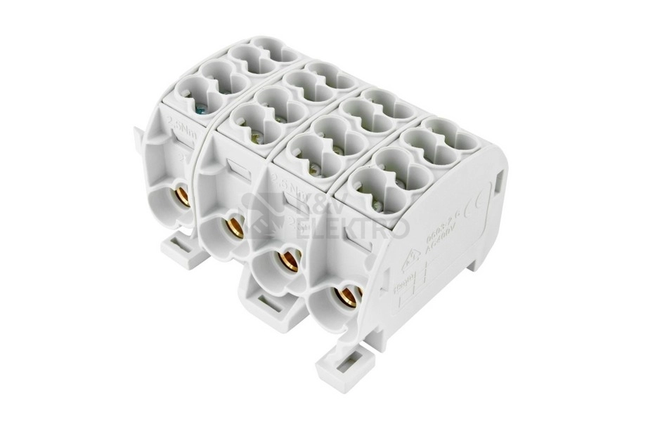 Obrázek produktu Svorkovnice rozbočovací HLAK 25//4 C 4L šedá 1004210 0