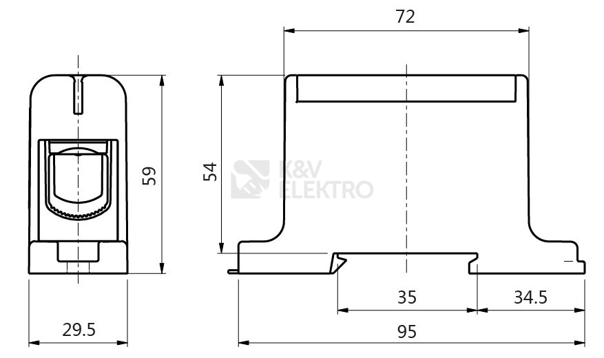 Obrázek produktu Univerzální připojovací svorka UK 150/1 A šedá 1006628 1