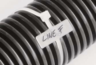 Obrázek produktu Vázací pásky s popisovacím štítkem 100x2,5mm (25x8mm) bílá (100ks) SEL.2.202T 1791700 1