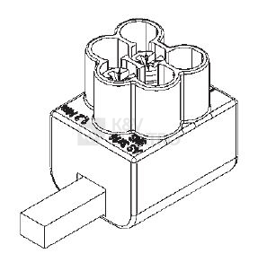 Obrázek produktu Svorka připojovací AS-3x16 SNS pro Al/Cu 3x1,5-16mm2 1079501 1