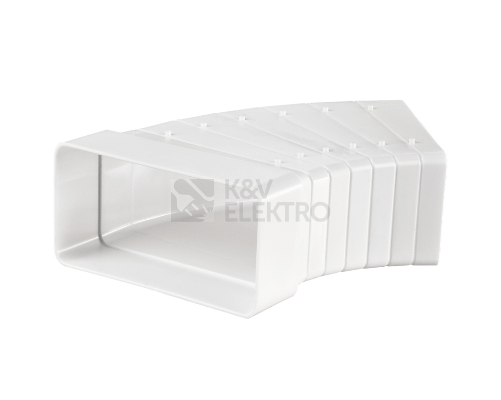 Obrázek produktu Koleno 3° až 48° VENTS 82810 horizontální 60x204mm PVC 1008188 0