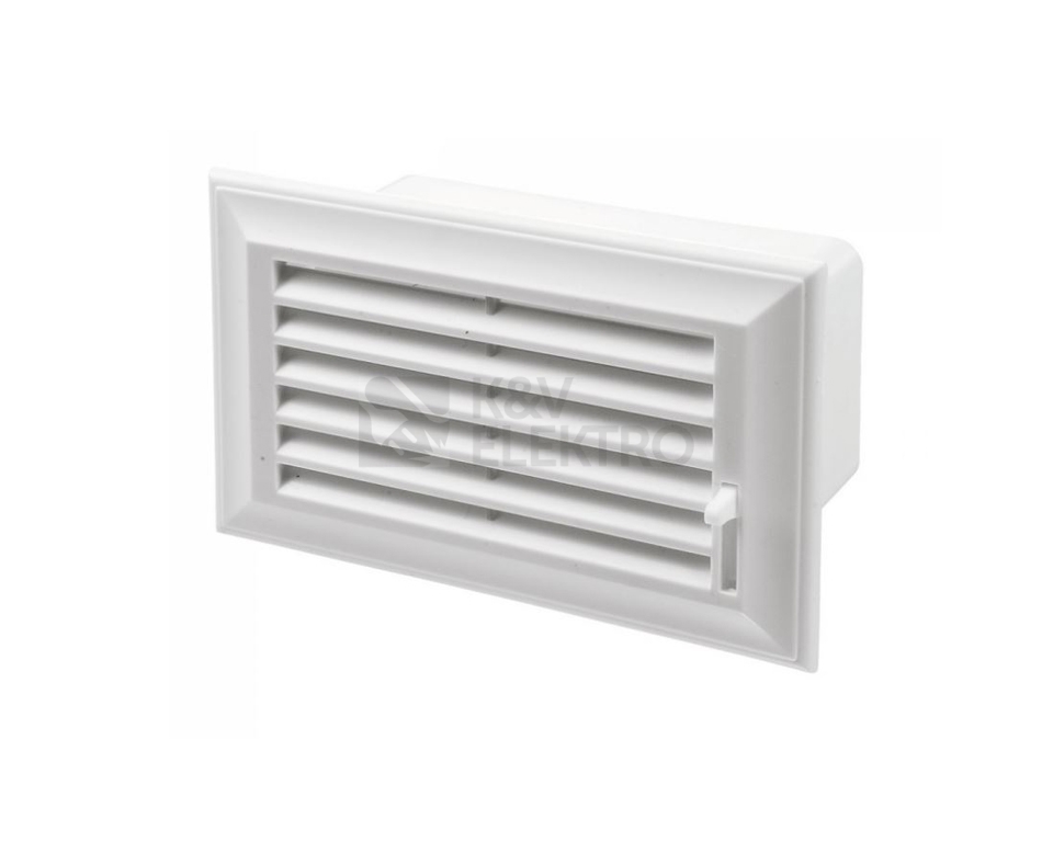 Obrázek produktu Mřížka plochého potrubí s klapkou VENTS 872 60x204mm PVC 1008195 0