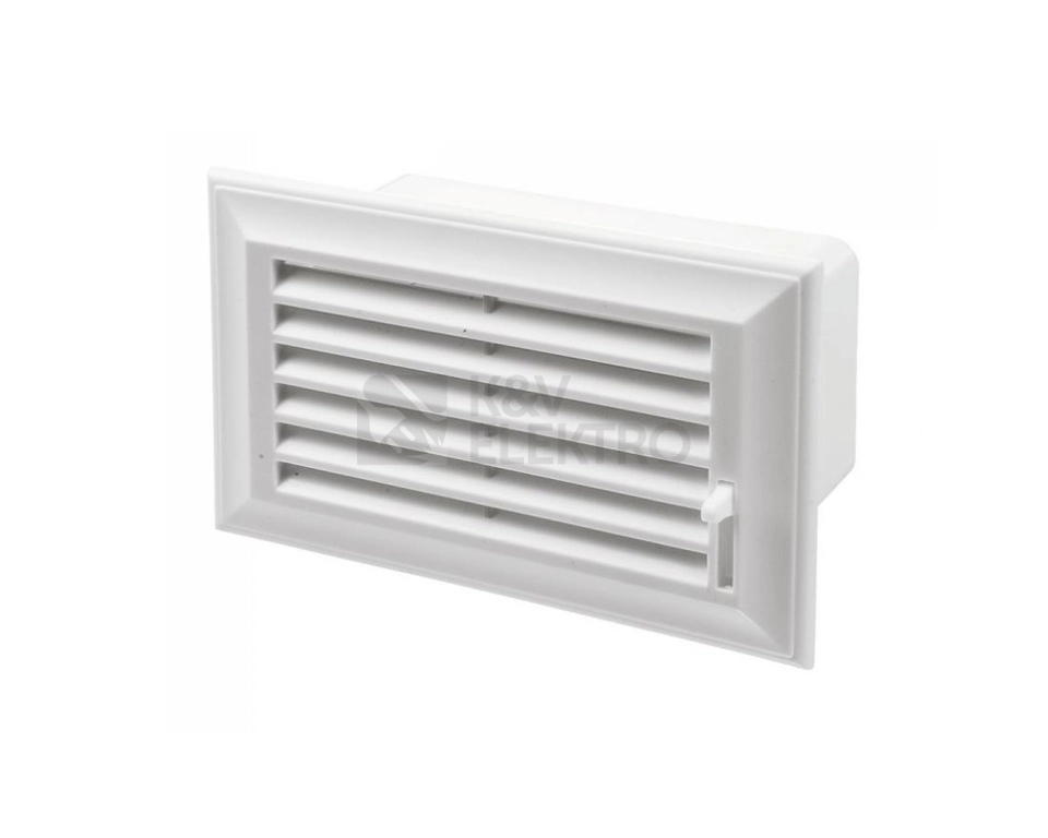 Obrázek produktu Mřížka plochého potrubí s klapkou VENTS 872 60x204mm PVC 1008195 0