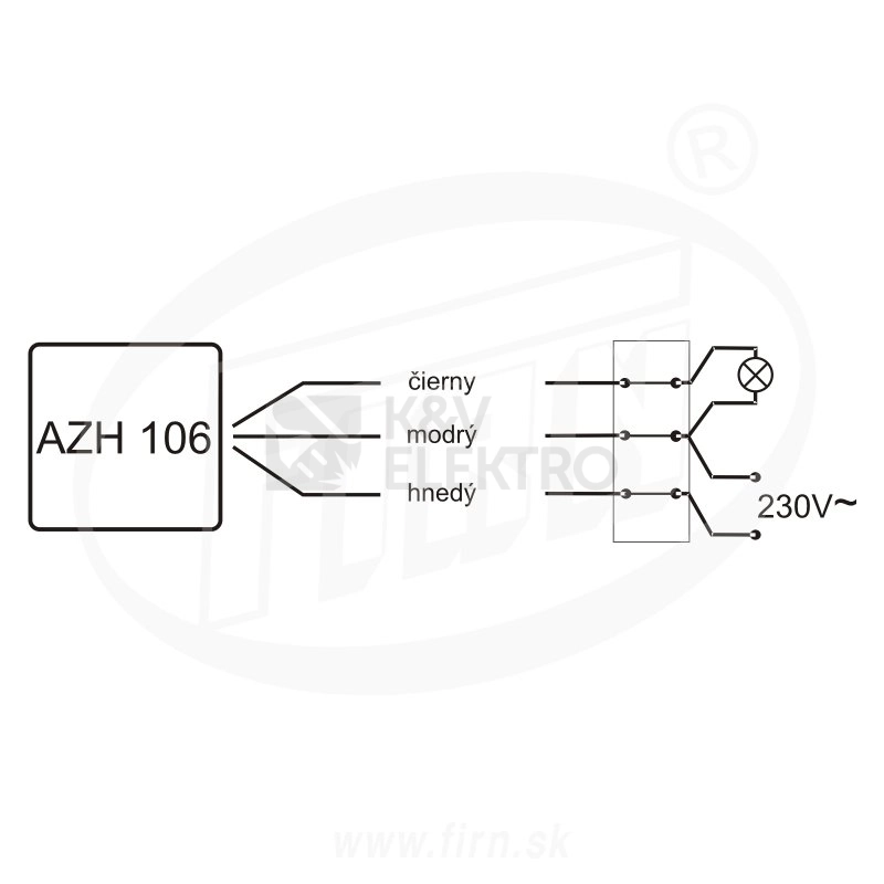 Obrázek produktu Soumrakový spínač AZH-106 16A IP65 1000904 2