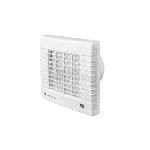 Axiální koupelnový ventilátor s automatickou žaluzií a časovým doběhem VENTS 100 MAVT s tahovým vypínačem 1009218