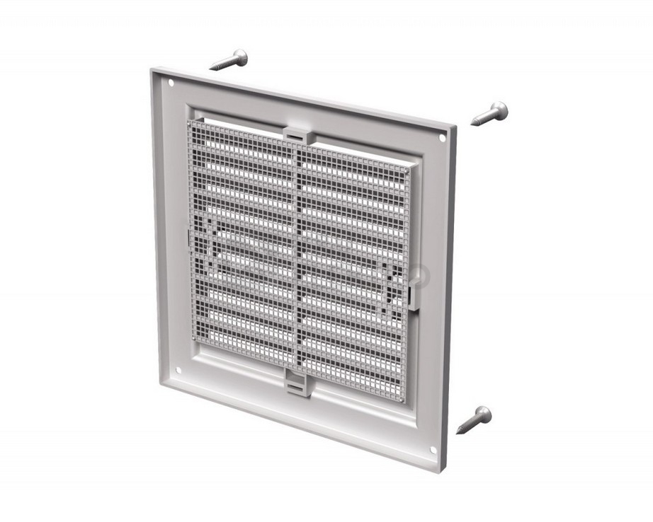 Obrázek produktu Mřížka VENTS MV 350x350s bílá plastová síťka proti hmyzu 1009661 0