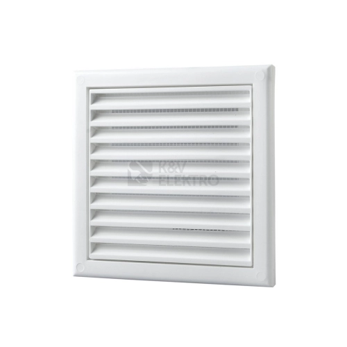Mřížka 250x150mm s nástavcem bílá plastová VENTS MV 250/150Vs síťka proti hmyzu 1009717
