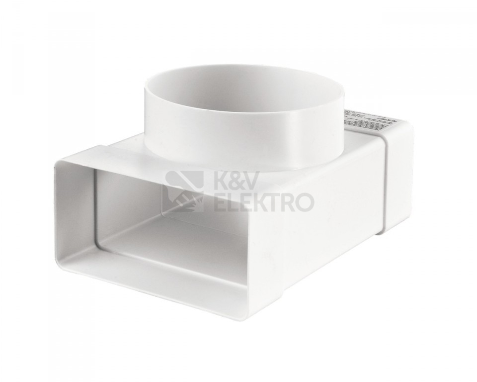 Obrázek produktu Redukce T na potrubí VENTS 531 průměr 100/2x55x110mm PVC 1009978 0