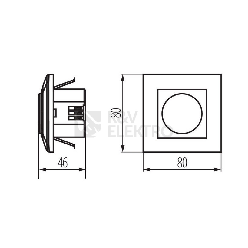 Obrázek produktu Pohybové čidlo mikrovlné 180° 1200W Kanlux MERGE MW-L 23453 2