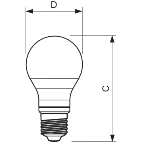 LED žárovka E27 Philips A60 CLA FR 7W (60W) teplá bílá (2700K) (obrázek 3)