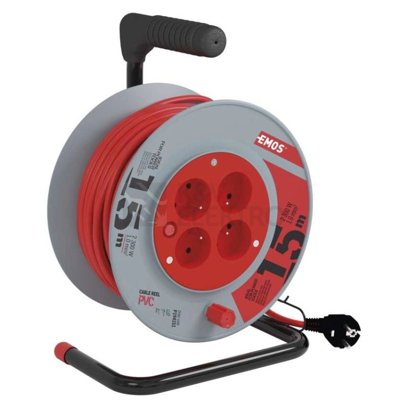 Obrázek produktu PVC prodlužovací kabel na bubnu 4zásuvky 15m EMOS P194151 4