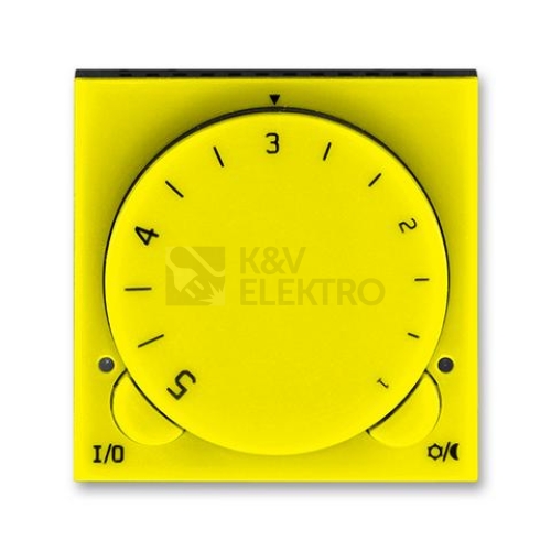 ABB Levit termostat pokojový otočný žlutá/kouřová černá 3292H-A10101 64