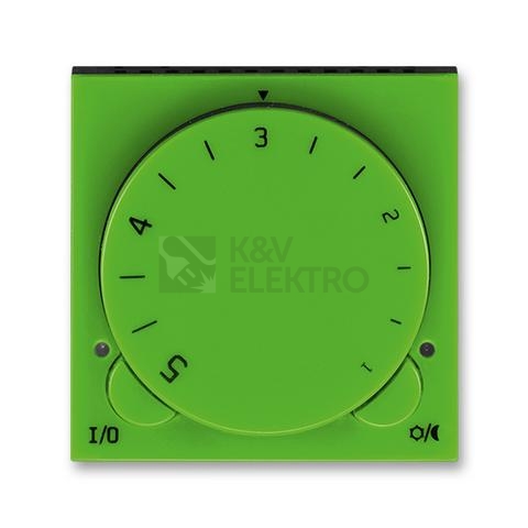 Obrázek produktu ABB Levit termostat pokojový otočný zelená/kouřová černá 3292H-A10101 67 0