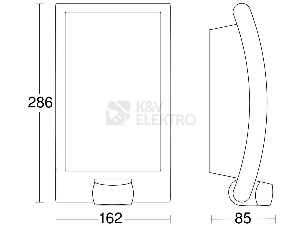 Obrázek produktu Venkovní nástěnné svítidlo Steinel L 22 nerez 009816 1xE27/60W s pohybovým čidlem 2