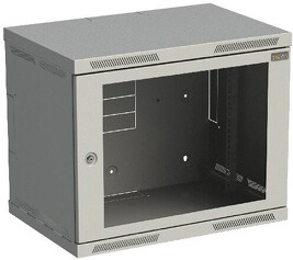 Nástěnný datový rozvaděč 19" výška 9U (490mm) H=400mm Š=600mm šedý Solarix SENSA-9U-64-11-G