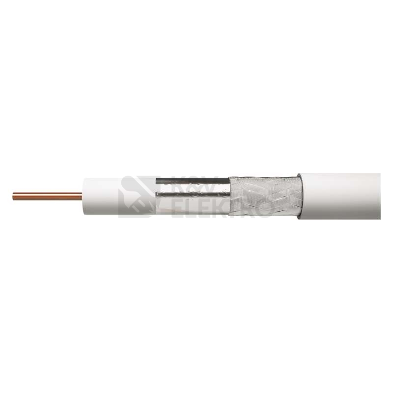 Obrázek produktu Koaxiální kabel CB21D EMOS S5271 bílý 0