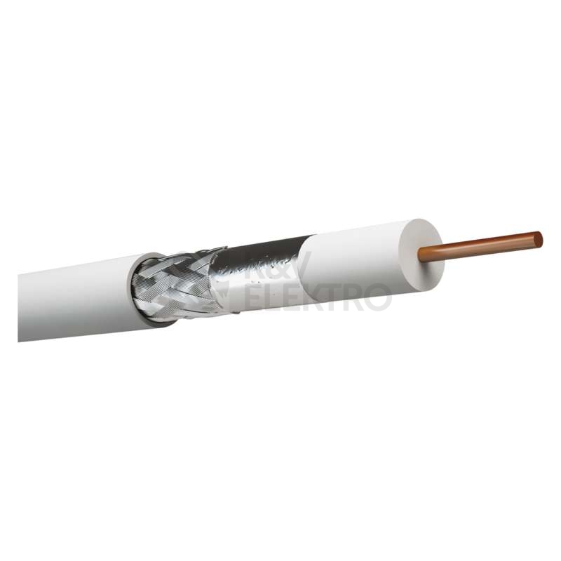 Obrázek produktu Koaxiální kabel CB21D EMOS S5271 bílý 2