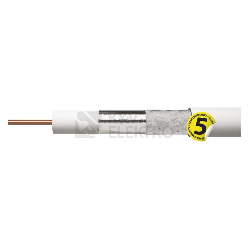Obrázek produktu Koaxiální kabel CB21D EMOS S5271 bílý 6