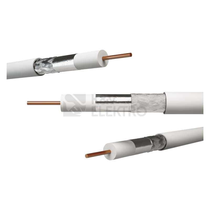Obrázek produktu Koaxiální kabel CB21D EMOS S5271 bílý 7