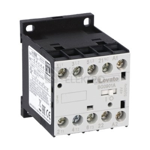 Ministykač Lovato 11BG0901A230 3P+1V 9A(AC3)/230VAC