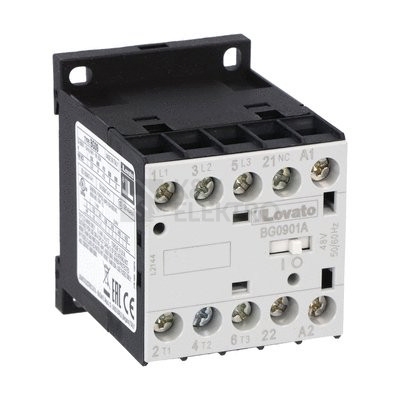 Obrázek produktu Ministykač Lovato 11BG0901A230 3P+1V 9A(AC3)/230VAC 0