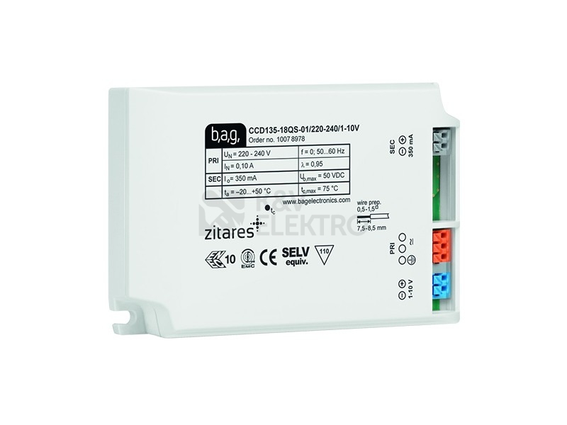 Obrázek produktu LED driver Panlux DALI 350mA 18W PN02000007 0