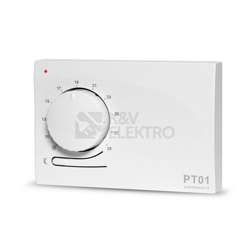 Obrázek produktu Prostorový termostat ELEKTROBOCK PT01 s automatickým nočním útlumem 0