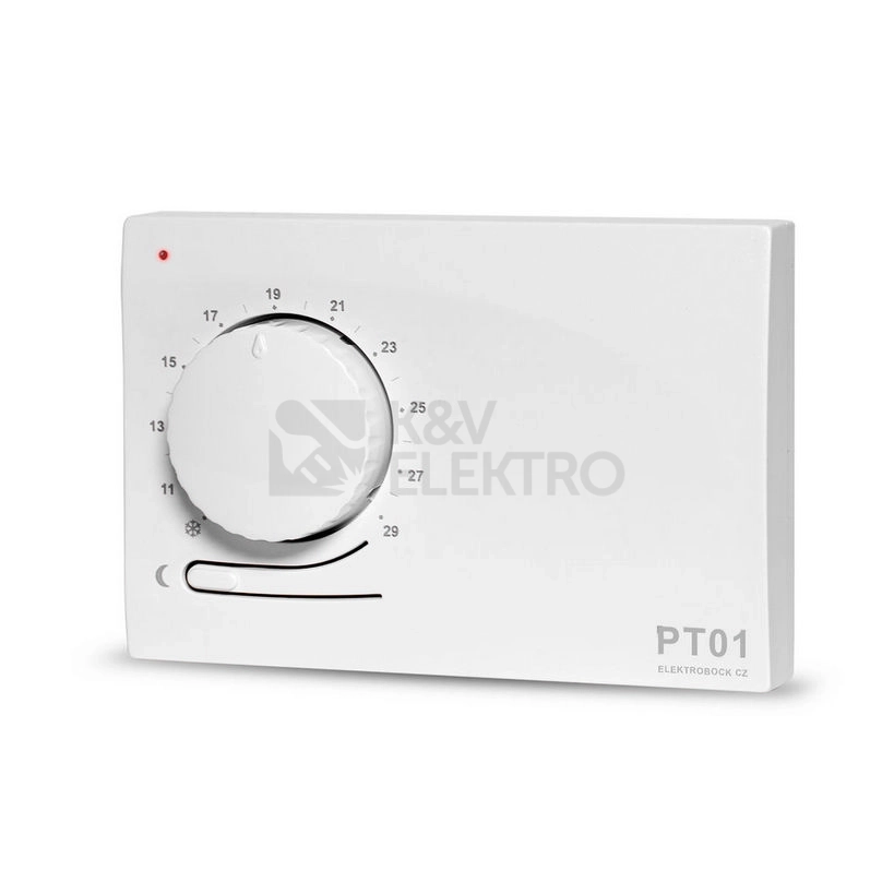 Obrázek produktu Prostorový termostat ELEKTROBOCK PT01 s automatickým nočním útlumem 0