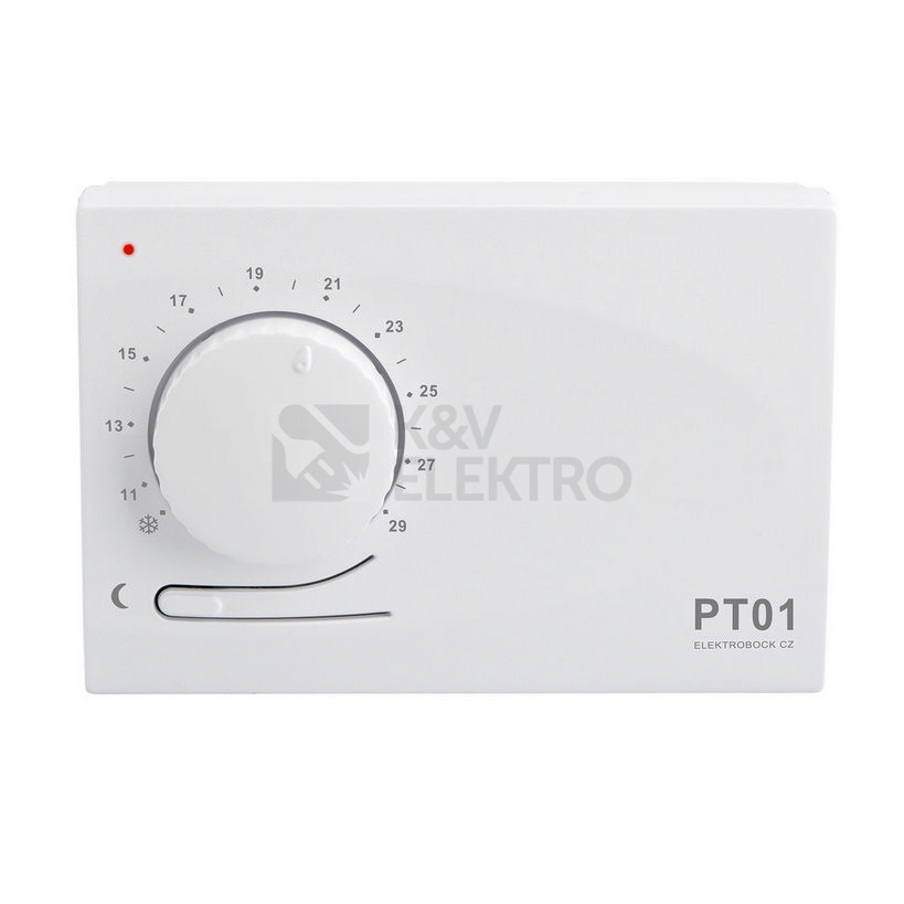 Obrázek produktu Prostorový termostat ELEKTROBOCK PT01 s automatickým nočním útlumem 2