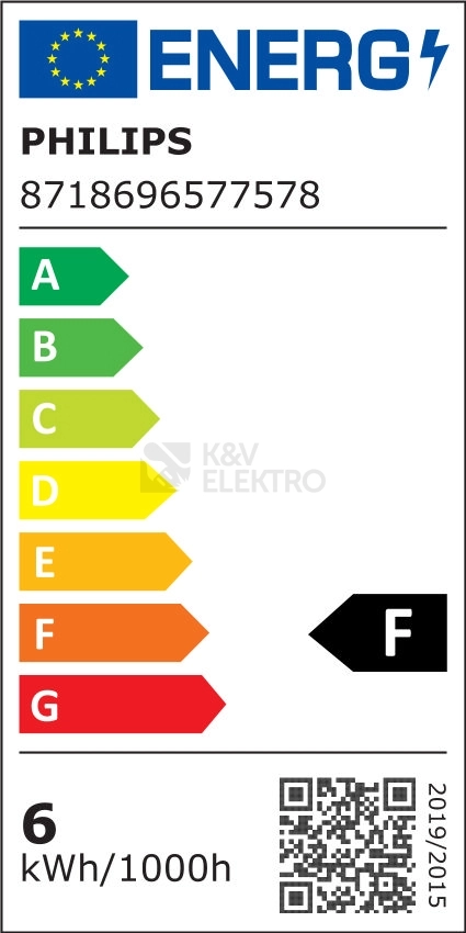 Obrázek produktu LED žárovka E27 Philips A60 5,5W (40W) teplá bílá (2700K) 1