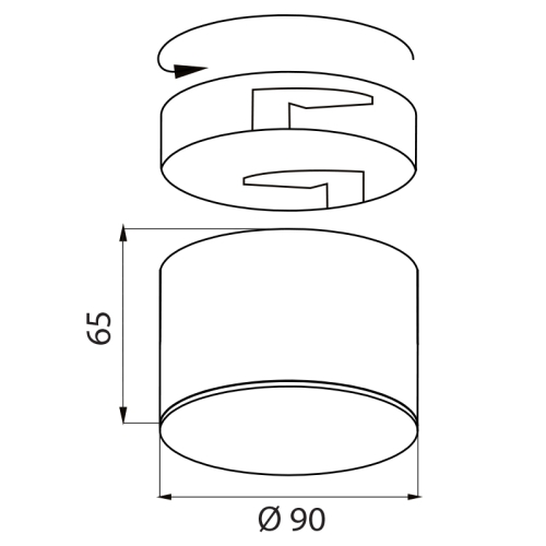 LED svítidlo McLED GAP 8 bílá 8W 2700K teplá bílá ML-416.037.33.0